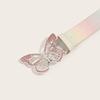 Elegant Rhinestones Buckle Waist Belt for Adult Butterfly Belt for Jeans Skirt