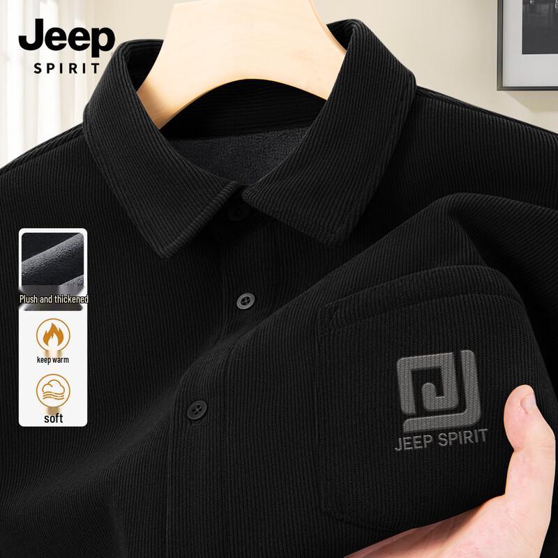 

Jeep Spirit Men s Fleece-Lined Corduroy Shirt Jacket 2XL