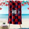 Beach Towel with Crotone FC Logo, Quick Dry Microfiber, Soft Absorbent, for Soccer Fan Pool Gift