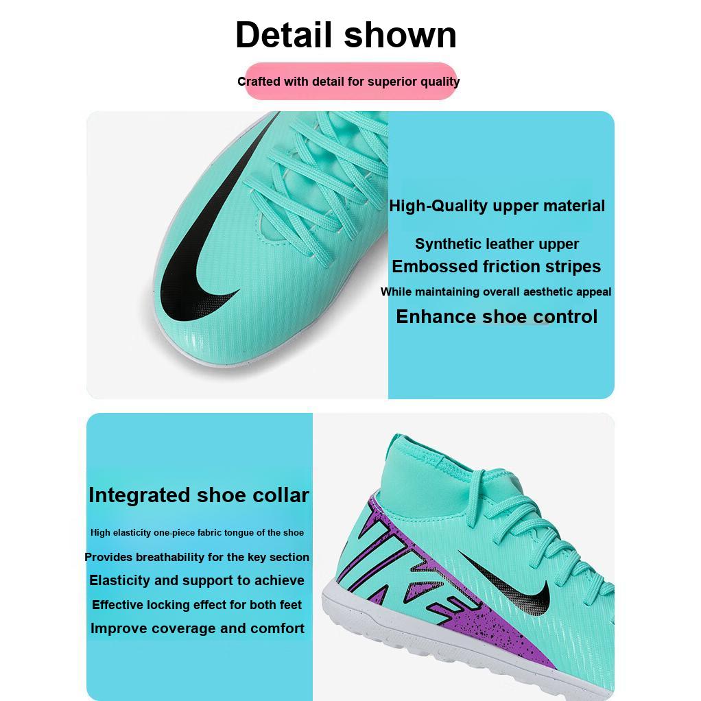 Nike Jr. Mercurial Superfly 9 Club Comfortable Versatile Lightweight Durable Low-Top Soccer Shoes Kids sneaker Blue DJ5954-300