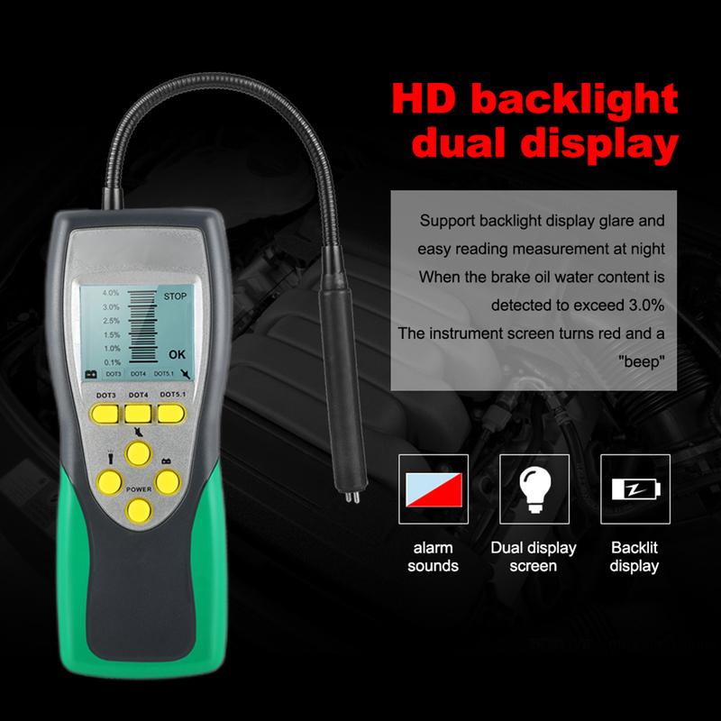 DY23B Car Brake Fluid Liquid Tester High-Precision Oil Quality Detector Brake Fluid Moisture Tester Oil Quality Diagnostic Tool