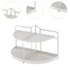 2 Layer Desktop Organizer Multifunction Folding Stable Makeup Storage Rack Spice for Home
