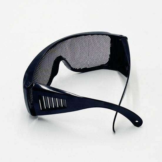 Safety Goggles with Metal Mesh Lens Impact-Resistant Lightweight Portable Outdoor Protective Glasses Tactical Eyewear