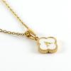 Gifts for Party Guests Stainless Steel Pendant with Initial Letter Lucky Shell Gold Color Necklace for Women Jewelry Gift