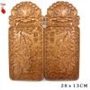 Peach Wood Door Gods Carving Pendant Ornament - Shen Tu Yu Lei Home Decoration Handicraft