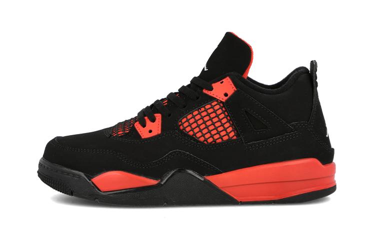 

Jordan Kids Air Jordan 4 Retro Red Thunder Sneakers BQ7669-016 35
