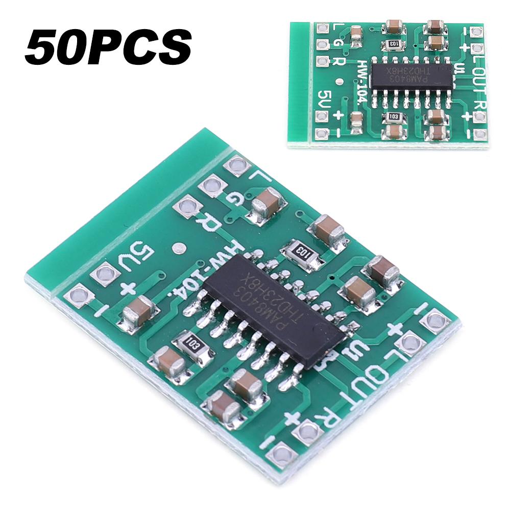 

PAM8403 Module Dual Channel Power Amplifier Board Class D 2 Channel Audio Amplifier Module 2*3W DC2.5-5.5V Power Supply
