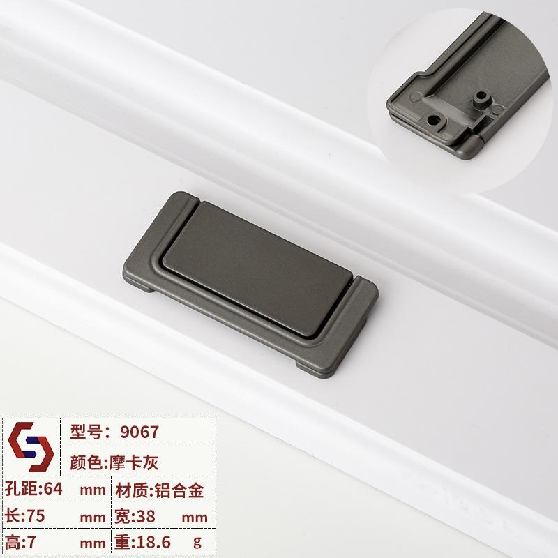 1pcs Modern Hidden Furniture Handles Black Gold Drawer Door Pull Handles for Cabinets and Drawers Beside  Knobs Cupboard Knob