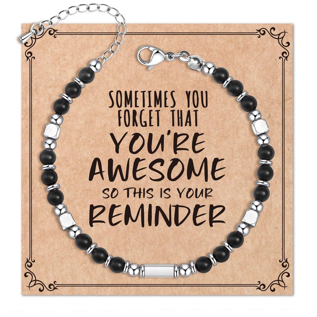 JYL TS Bracelet Letter Heart  Set Stackable Friendship & Personalized Luck