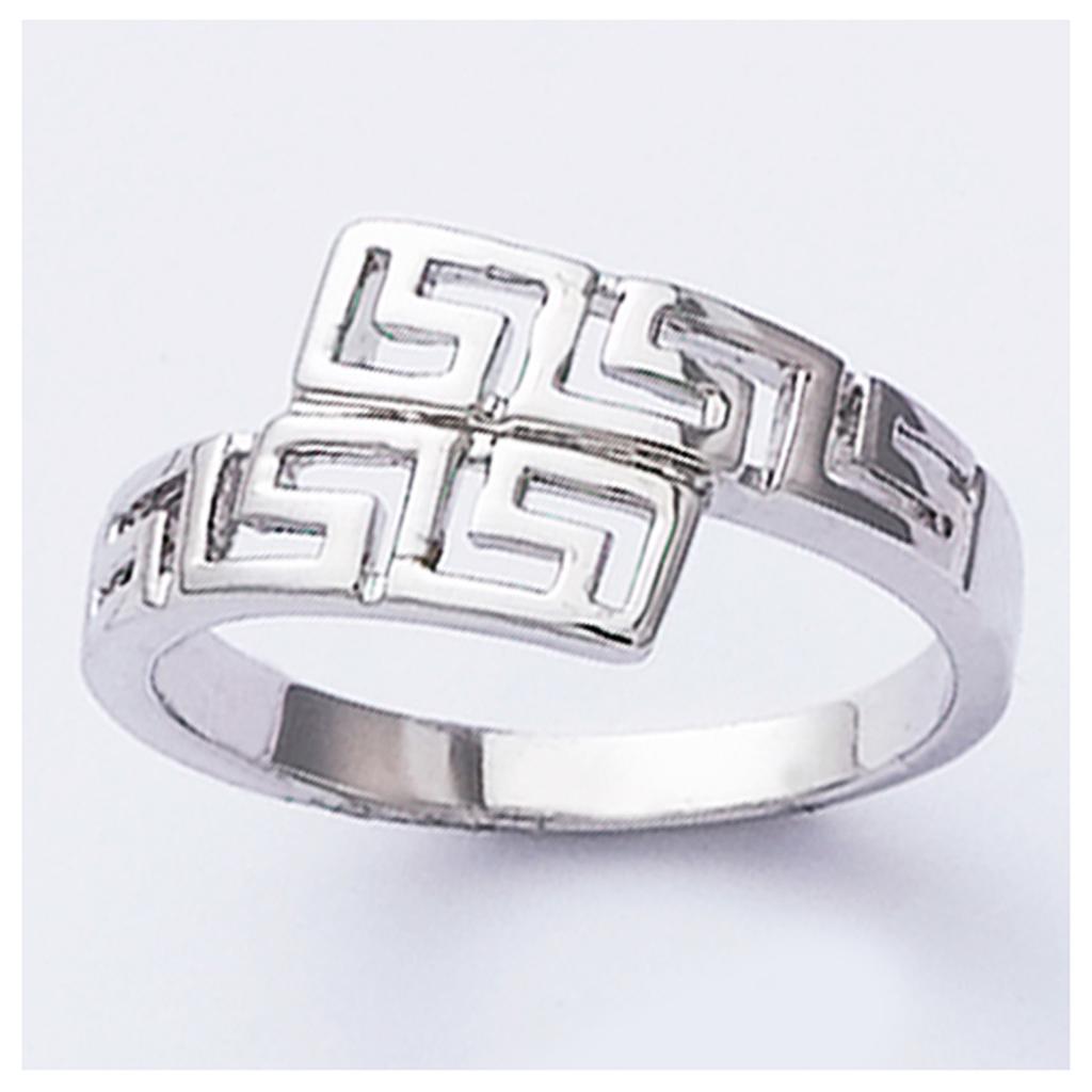 Silver Ring 'Choreography' Silver (rhodium) - 8 Mm