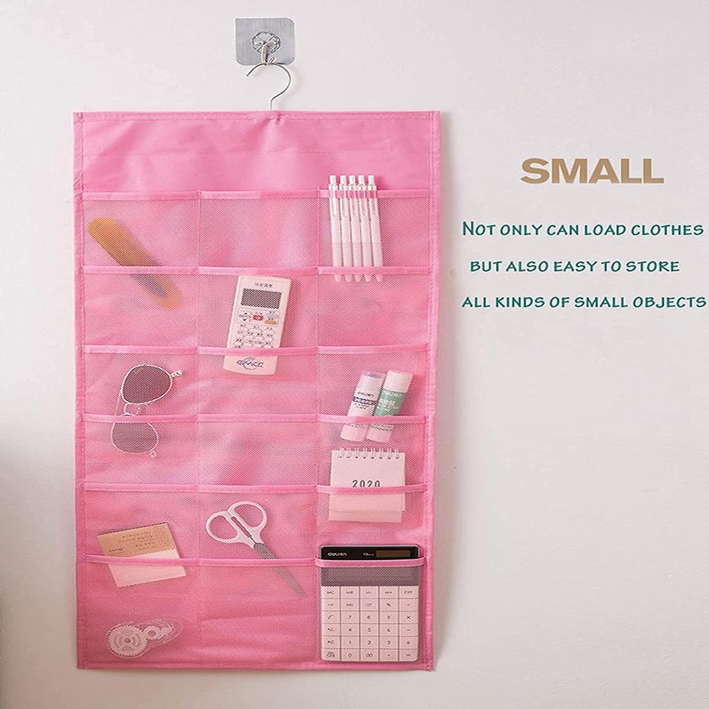 Durable Hanging Closet Organizer For Underwear Double Sided With Mesh Pockets Space Saving Storage Pocket Bra Socks Organizer
