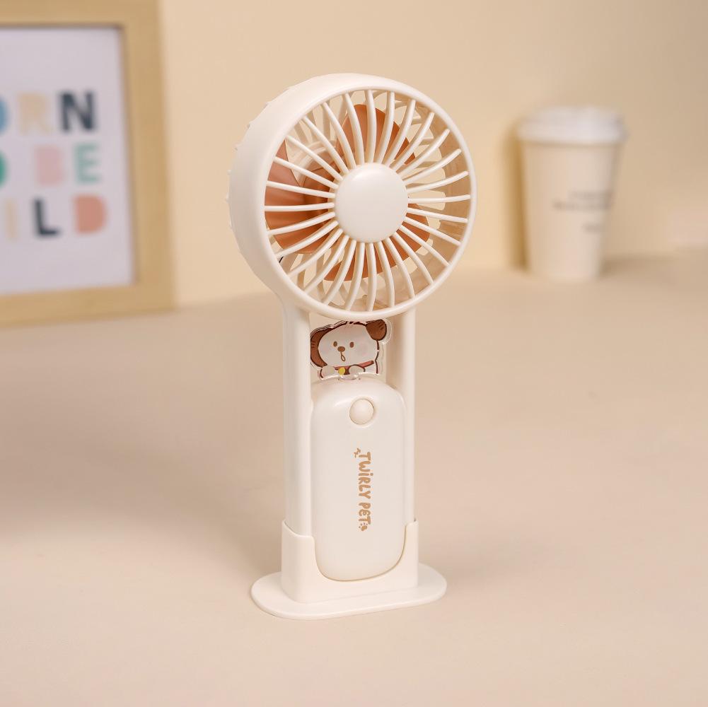 

Cool Cartoon USB Rechargeable Mini Fan - Silent, Portable, and Desktop Ornament with Custom Logo Option Factory/Wholesale/Foreign Trade/Cross-border