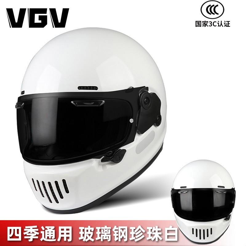 Ultra-Light Carbon Fiber Full Face Motorcycle Helmet Adults Lightweight Retro Style With Removable Visor