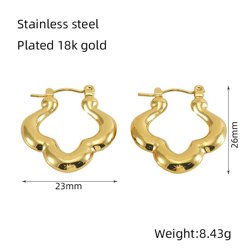 2026 Irregular Earrings Women's Niche Thread Love Retro Temperament Fashion Earrings Ear Buckle