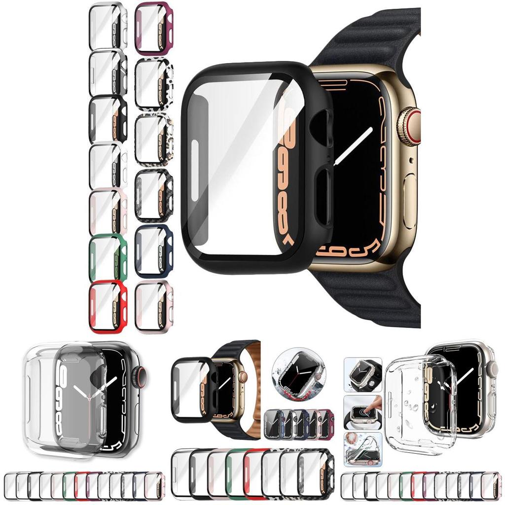 Durable Pc Case With Hd Clear Screen Protector For Apple Watch Protects Against Accidental Drops