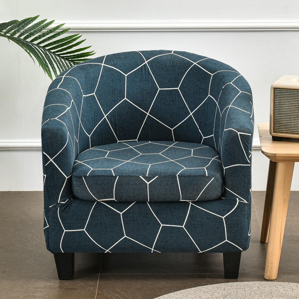 

Новый эластичный чехол на стул, чехол на диван для одного человека, полный пакет, полукруглое интернет-кафе, кофейня, чехол на табуретку в гостиничном номере 65-90CM