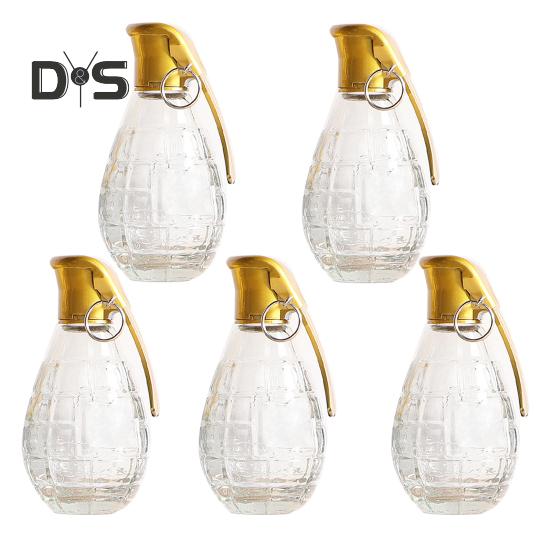 120 ml Whisky-Karaffe, kleine Whiskyflasche aus Glas für Bourbon, Brandy, Likör, Rum, klares Trinkgeschenk für Mann, Vater, Ehemann