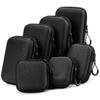1Pc Hard Shell EVA Storage Box Black Portable Zipper Pouch Carrying Bag Protective Storage Case for Earphone Digital Accessories
