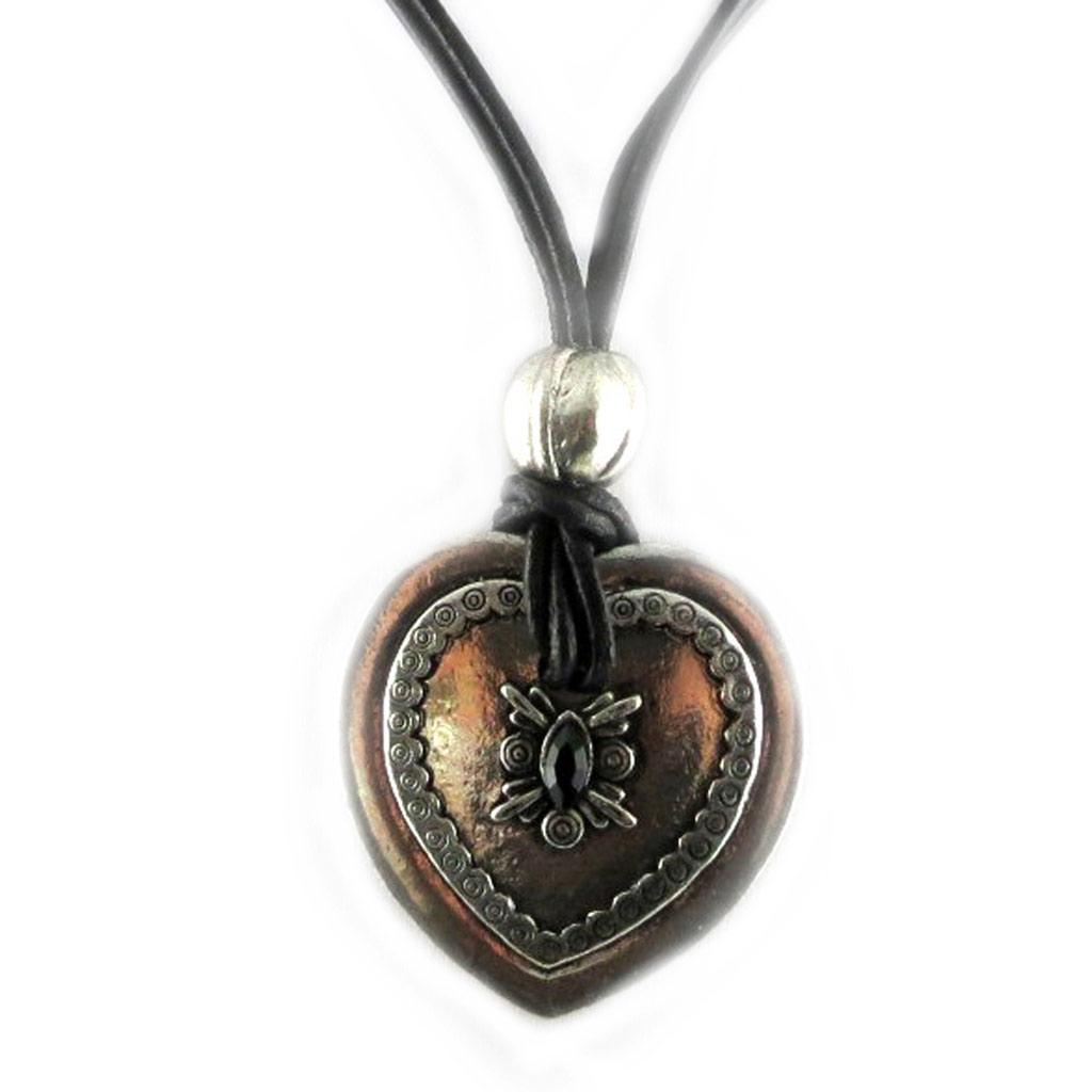 Les Trésors De Lily [D8880] - Silver 'Antik' Designer Necklace