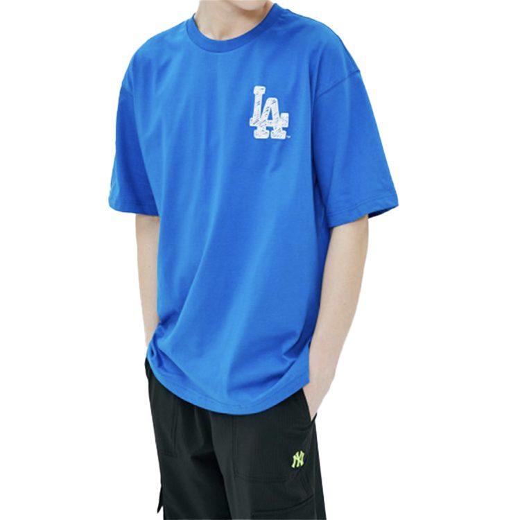 MLB Drop Shoulder Sleeve T Shirt Unisex Blue 31TS15031-07U