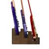 THCTYRP Holz Gitarrenständer für 3 Gitarren, hoch, geeignet für Gitarren, Bodenständer, Gitarren, Design, Stabilität, Elektrische/Akustische & Bässe, (Nussbaum