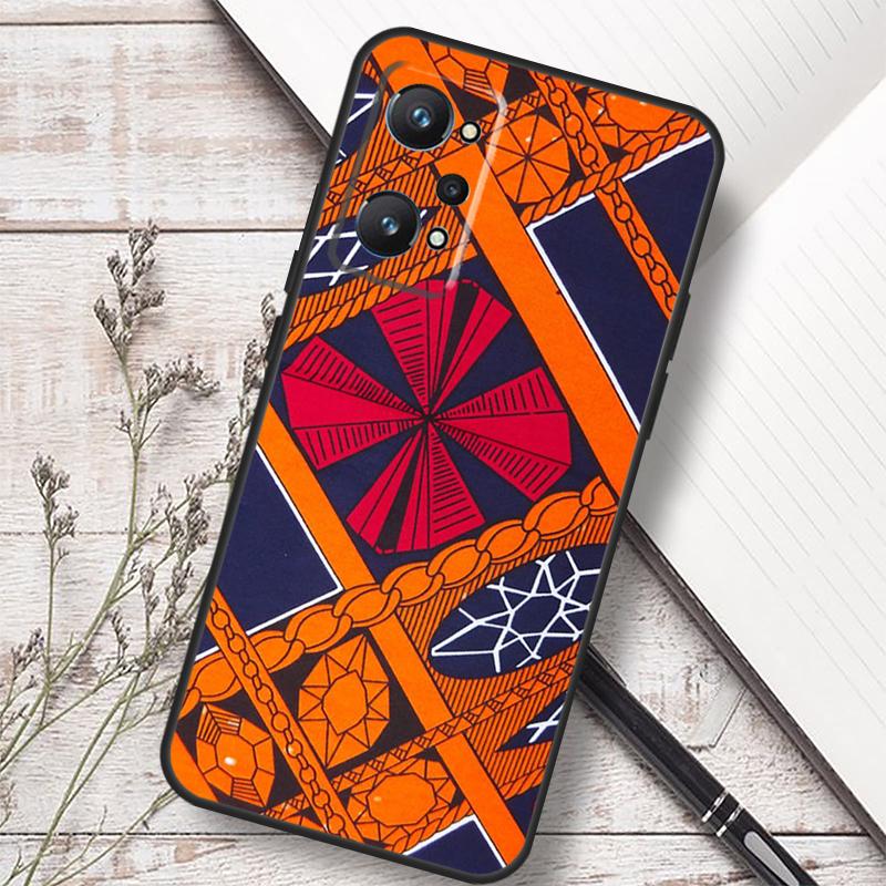 African Style Fabric Print For Realme C75 C67 C61 C55 C53 C51 C21Y C25S GT 7 5 6 Pro GT 6T 10 11 12 13 14 Pro Plus Case