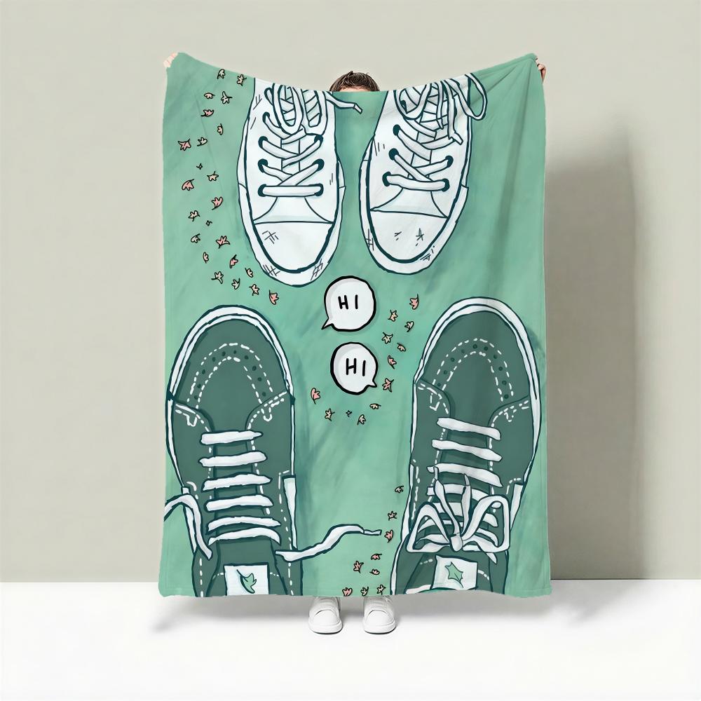 

Drama H-Heartstopper Throw Lightweight 240g Flannel Blanket Soft Skin-friendly for Summer Cooling 75cmx90cm