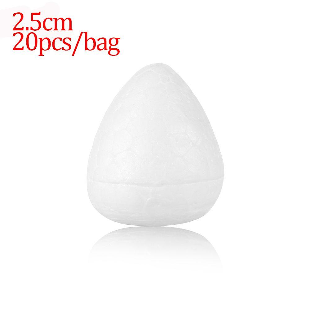 Hochzeitsdekor Oval Werkzeuge Küchenzubehör Schaum Blume Weiß Handwerk Bälle Tropfenform DIY Malerei