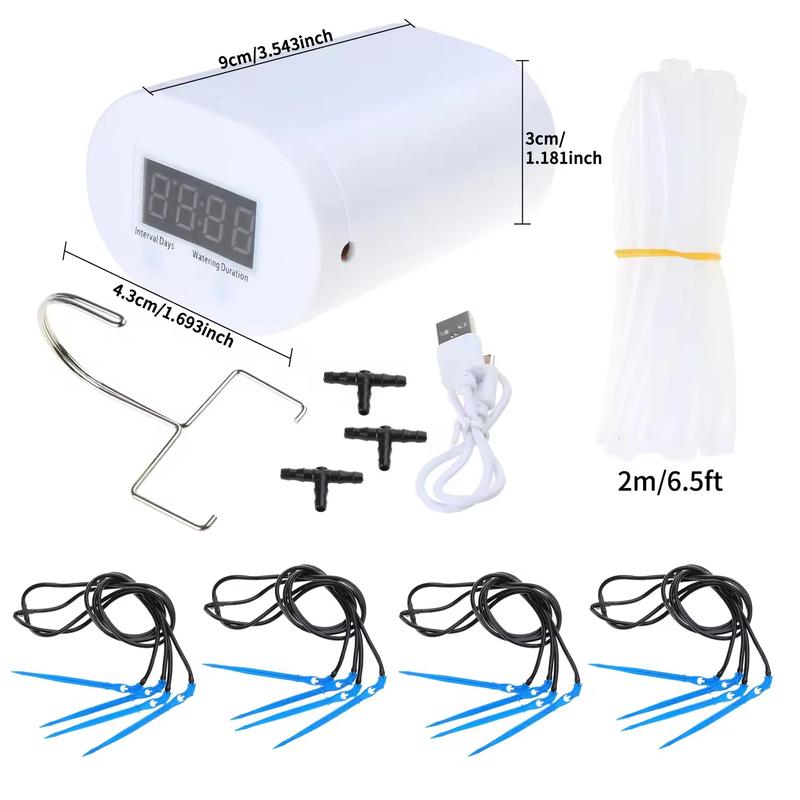 Automatic Plant Flower Watering Pump Home Sprinkler Drip Irrigation Device 4/8/16 Heads Pump Timer System Kit Garden Tool
