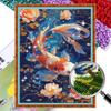 Full Embroidery Beads Printed 11CT Flower Cross Stitch Kit Home Art Decor