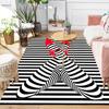 1pc Red High Heels Pattern Area Rug, Anti Slip Non Shedding Stain Resistant Carpet