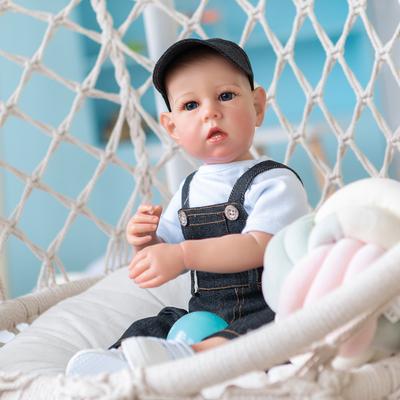 20 İnç Gerçekçi Yeniden Doğmuş Bebek Liam Zaten Bitmiş Simülasyon Bebek Yeniden Doğuş Bebeği 50cm Kumaş Gövde Sevimli Bebek Oyuncakları Çocuk Günü Doğum Günü Hediyesi