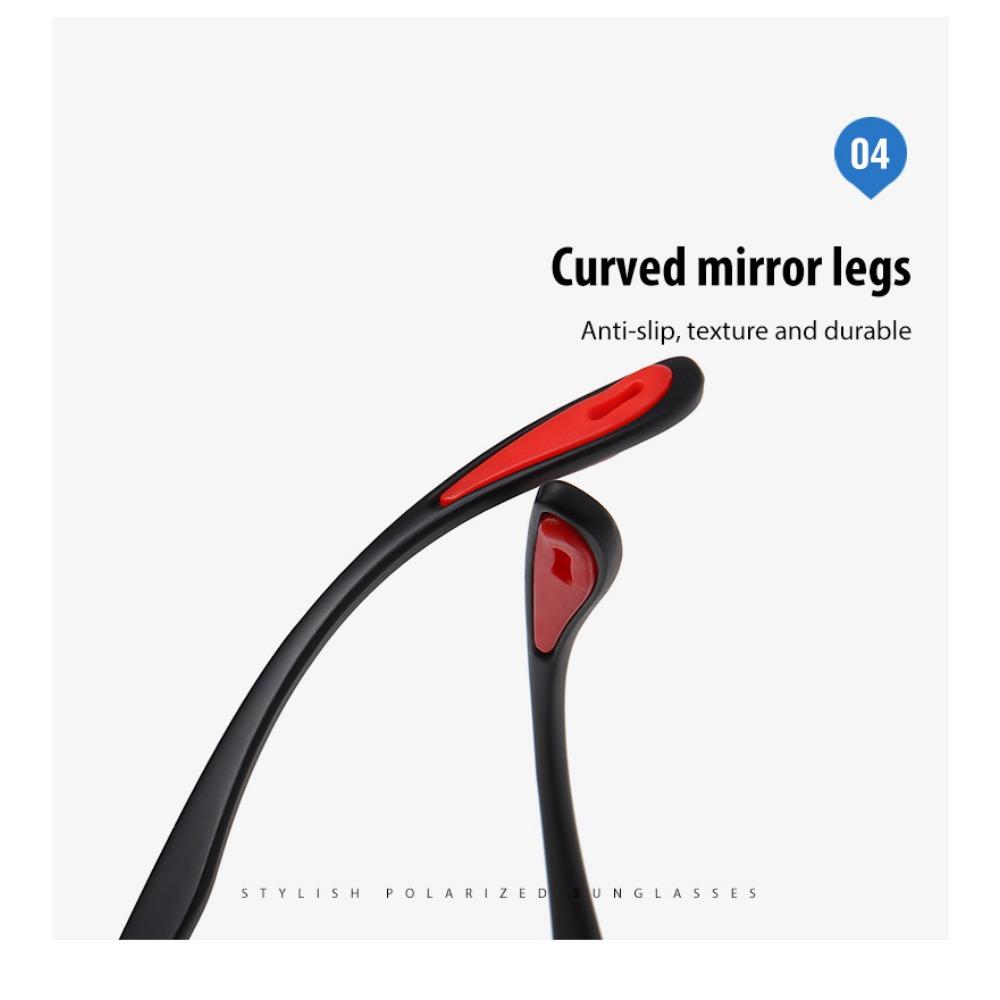 aoron Half Frame Polarized Men's and Women's Fashion Sunglasses Driving Sunglasses TR Night Vision Goggles