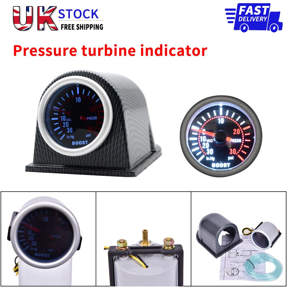 52Mm 30Psi bilinstrument trykkvakuumturbin turbo boosttrykkpeker
