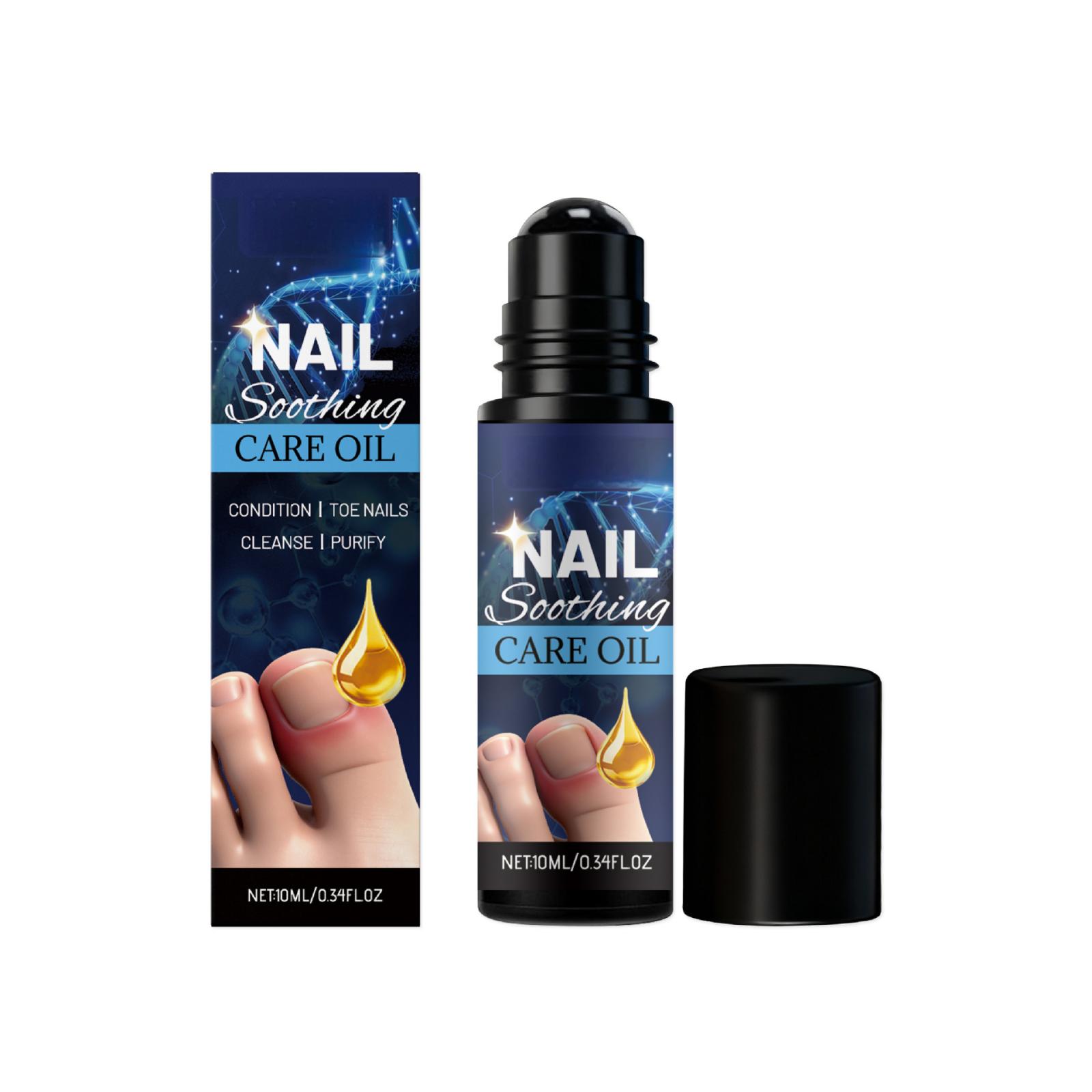 

Nail Soothing Care Oil Roll On 10ml Conditioning Treatment for Toenails and Fingernails Cleanse and Purify Formula one size белый
