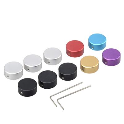 Guitar Effects Cap Effector Footswitch Hat Fixed with 3 Screws Guitar Effects Pedal Footswitch Hat 10PCS/Set (Mixed Color)