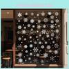 Christmas Snowflake Window Decals Set With Pvc Material For Festive Display