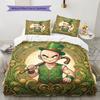MandalaDragonball Pattern Bedding Quilt Set Quilt Cover Pillowcase Home Decoration Birthday Gift (1 * Duvet Cover + 2 * Pillowcase, Without Core)