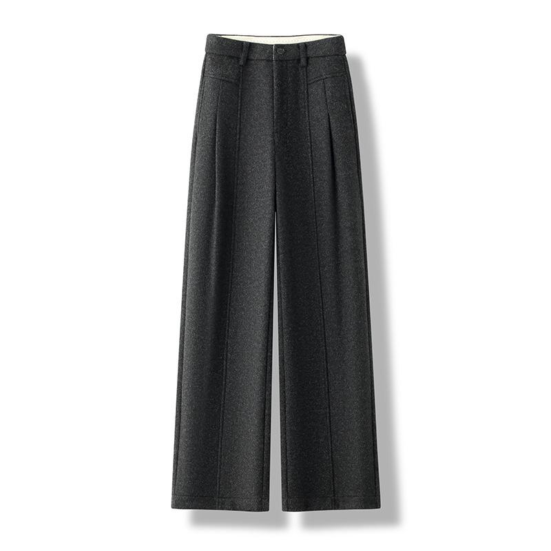 

Women s Winter 2025 High-Waisted Loose Wool Wide-Leg Pants 29/XL [Recommended 115-125 jin]