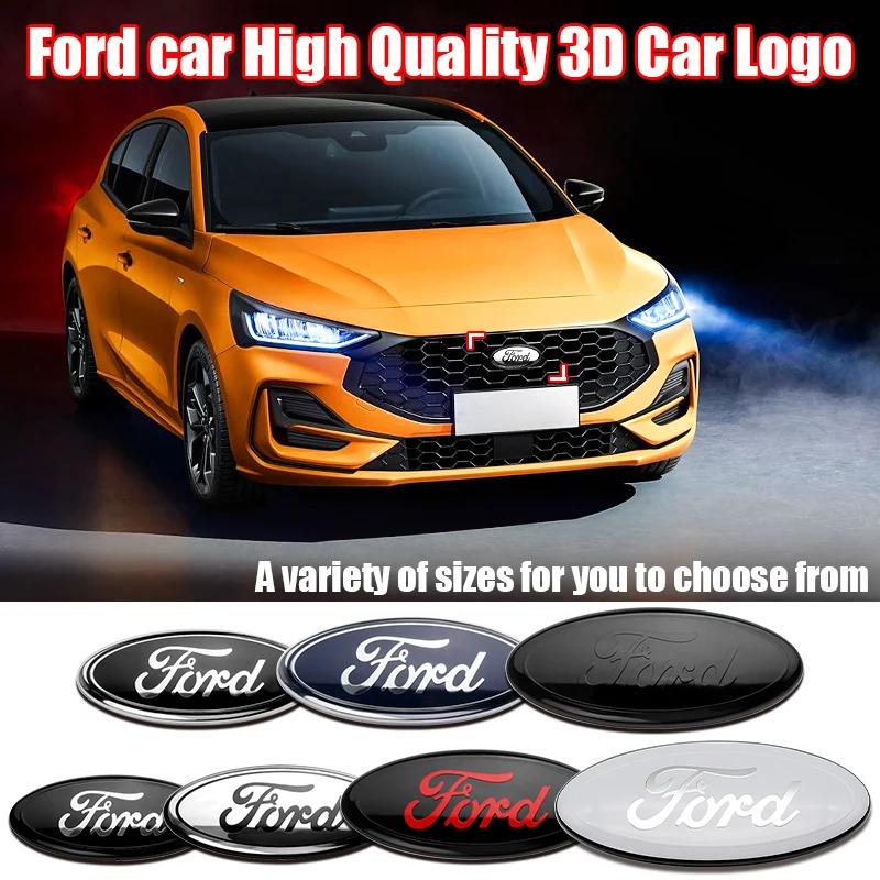 VVBK3 Ford Metal12.5/14.5/17.5/22.5cm For Focus Mondeo Edge Ecosport Ranger Fiesta Fusion Front Rear Trunk Emblem Metal Cover Sticker