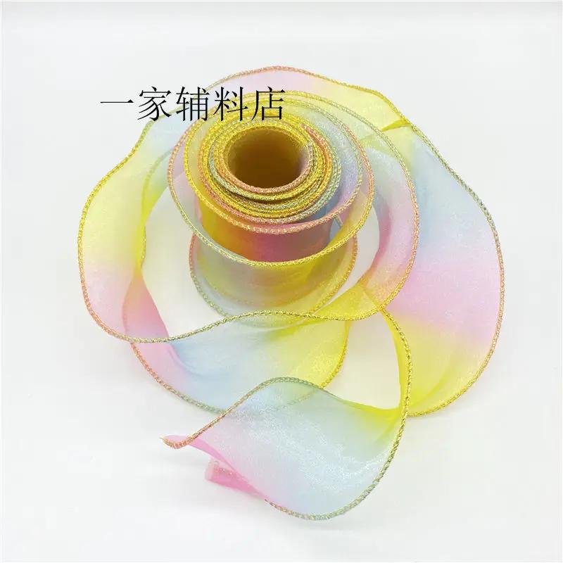 Ins Streamers Decoration Ribbons Wedding Party Gifts Wrapping String DIY Handmade Bow Festival Supplies Bouquets Overwrap Strap