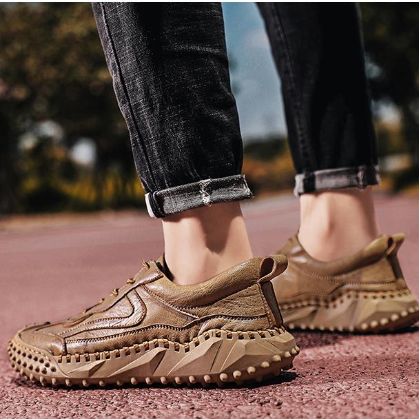 Håndlagde skinnsko for menn, stor størrelse 39-46