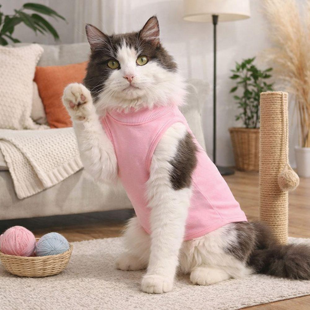 Comfortable Cat Recovery Suit Soft Cat Jumpsuit Pet Clothing Cat Sterilization Suit Pet Supplies