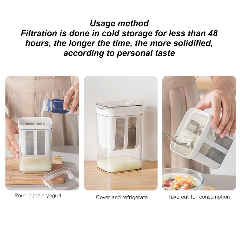Greek Yogurt Machine Whey Separator Is Made Of AS PET And Stainless Steel Materials With Strong Filtration Effect