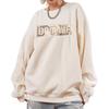 Li Ning Badfive Casual Sports Fleece Lined Long Sleeved Sweatshirt Unisex Apricot Couple's AWDRB91-3