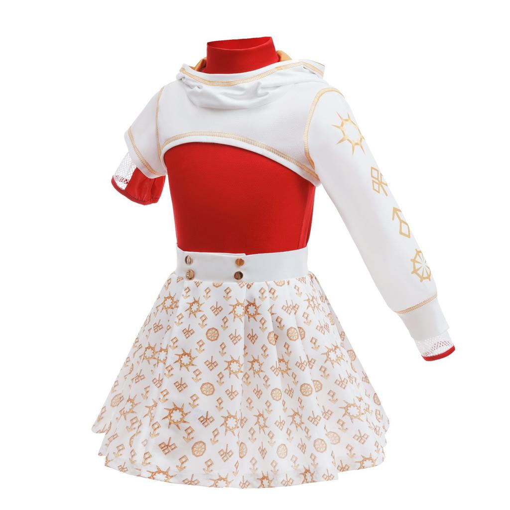 Costume Nova di Halloween Set da 3 Pezzi Abito Personaggio Film Zombie Festa Cosplay di Halloween per Bambini Adolescenti Ragazze Ragazzi