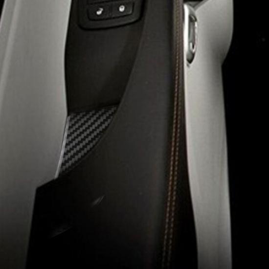 6pcs Carbon Fiber Door Handles Bowl Trim Cover for Dodge Challenger 2015-