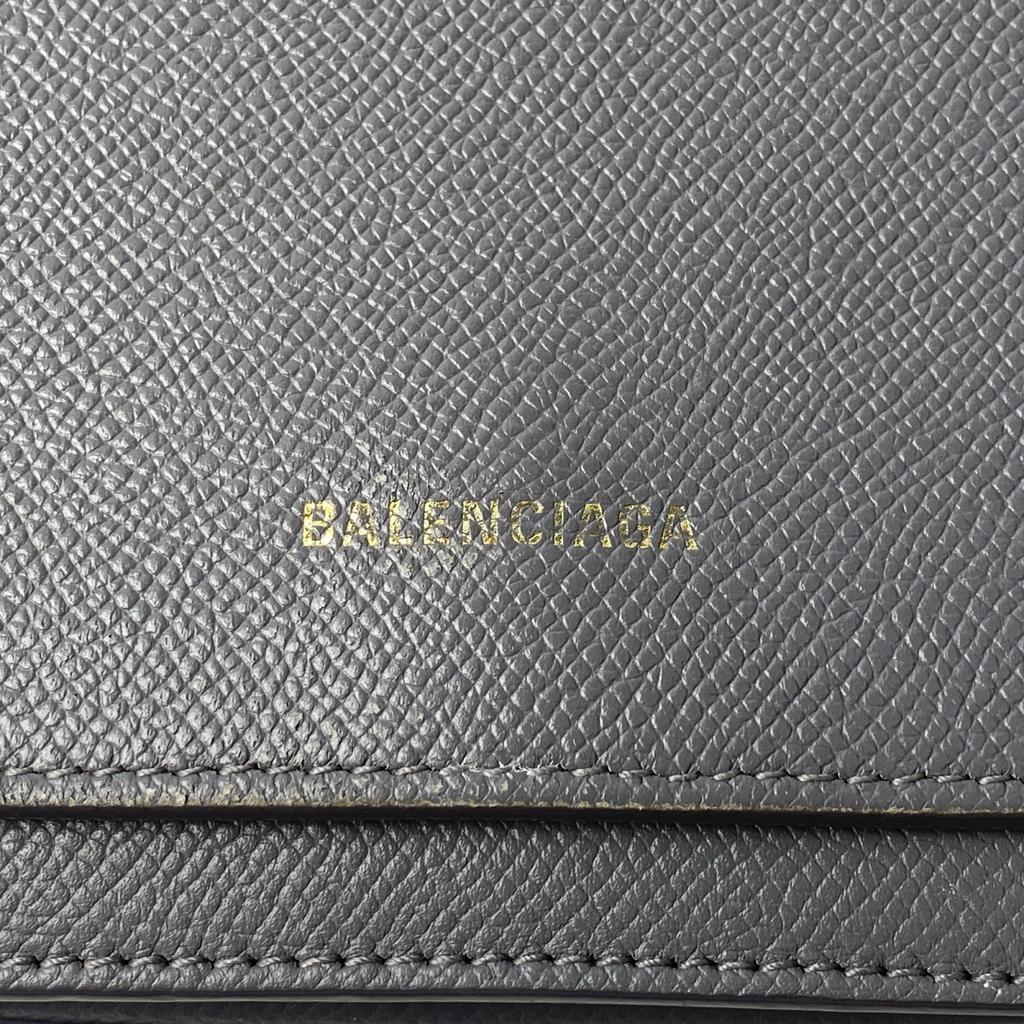 Used BALENCIAGAShoulder Bag Gray Leather Women