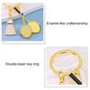 Keychain Pendant Lightweight Metal Sports Keychain Badminton Table Tennis Squash Racket Charm Key Holder