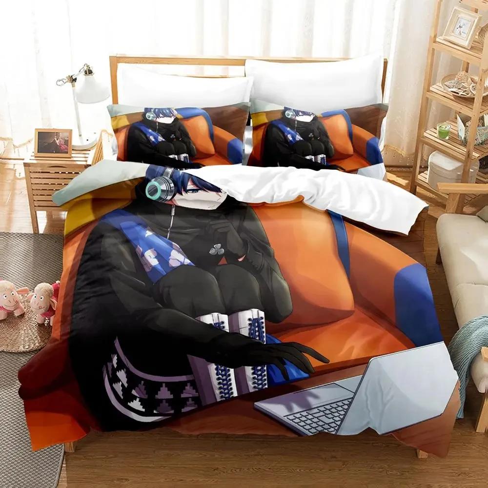 Anime Technoroid Overmin Bedding Set Duvet Cover Bed Set Quilt Cover Pillowcase Comforter King Queen Size Boys Adult Bedding Set